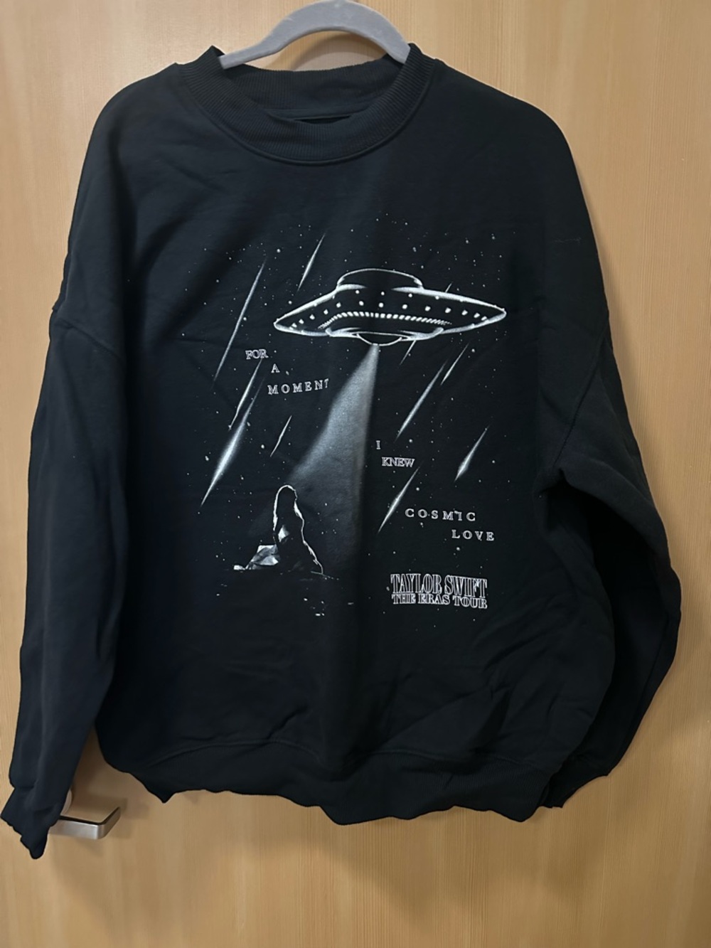 Taylor Swift Eras Tour Down Bad Black Graphic Crewneck Sweater - Cosmic Love